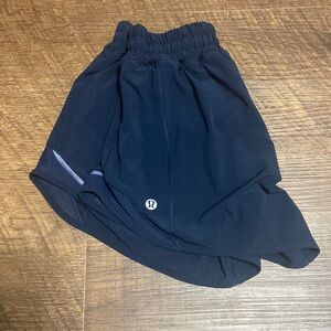 Navy Lululemon Hotty Hot Shorts